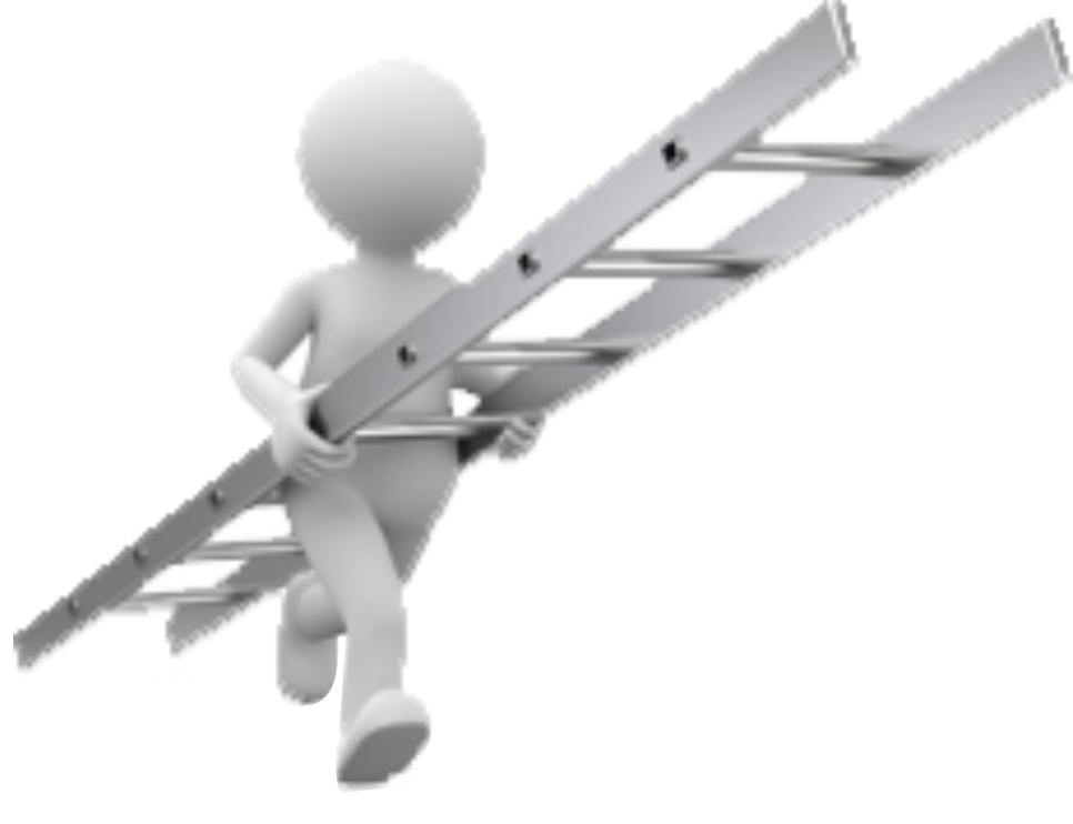 Männchen mit Leiter